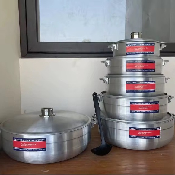 Silver Aluminum Cookware Set by
